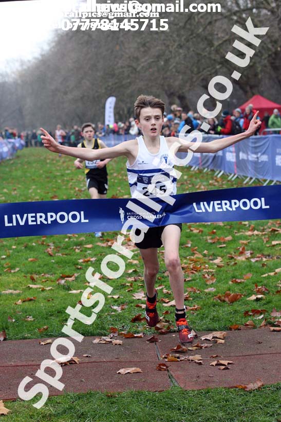 Boys under-13s British Athletics Liverpool Cross Challenge, Sefton Park, Liverpool. Photo:  David T. Hewitson/Sports for All Pics